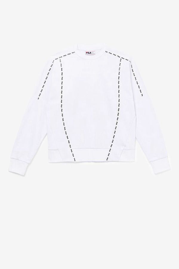 Fila Mikiny Panske Biele - Everzone White Crew Neck Vypredaj - Slovakia 80659-YPZA